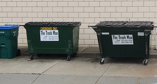 Green Commercial Size Green Dumpster